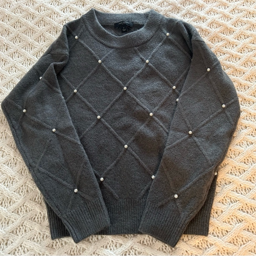 Pearl Argyle Sweater